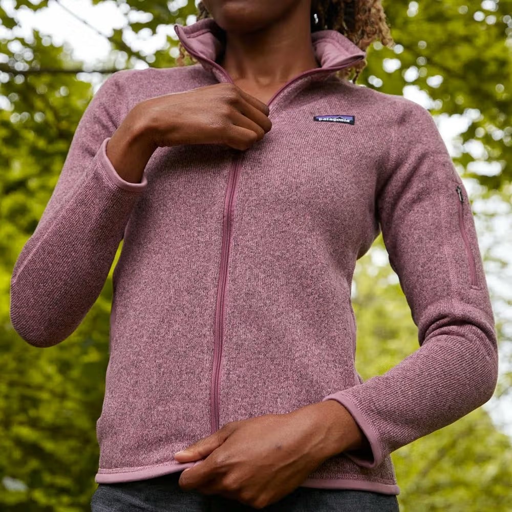 Patagonia Women's Better Sweater 1/4 Zip Up Mauve - Picture 7 of 7